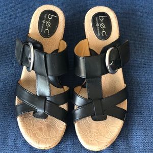 BOC by Born T-Strap Cork Wedge Sandal